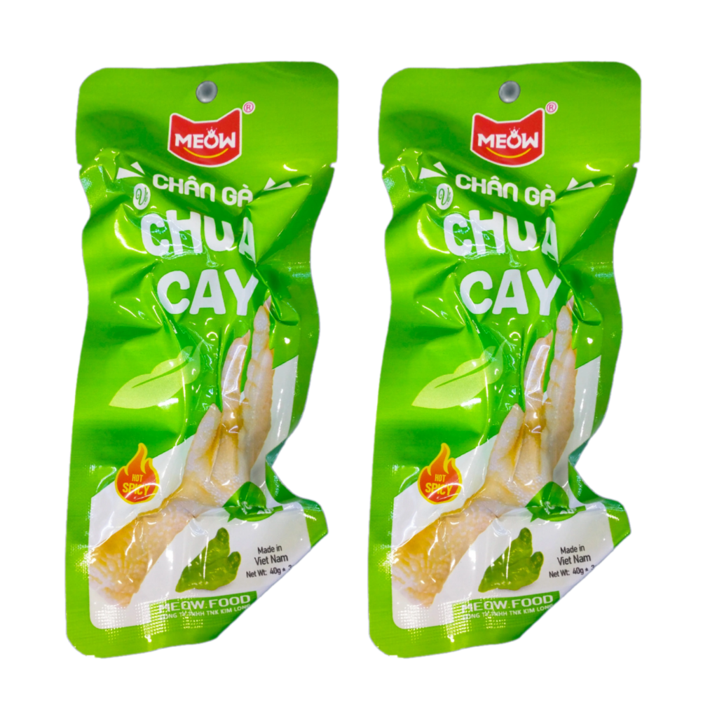 Chân gà Meow chua cay 40g 1